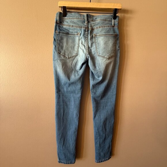 Women's 25 Free People Skinny Jeans Medium Wash Zipper Fly - Picture 3 of 7